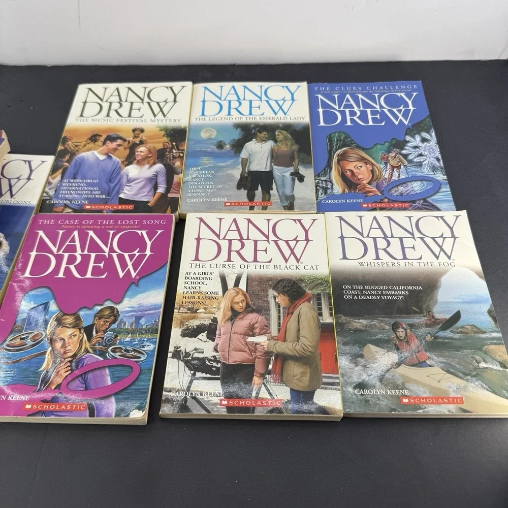 Nancy Drew Lot of 11 Scholastic Paperback Mystery Books Carolyn Keene Vintage